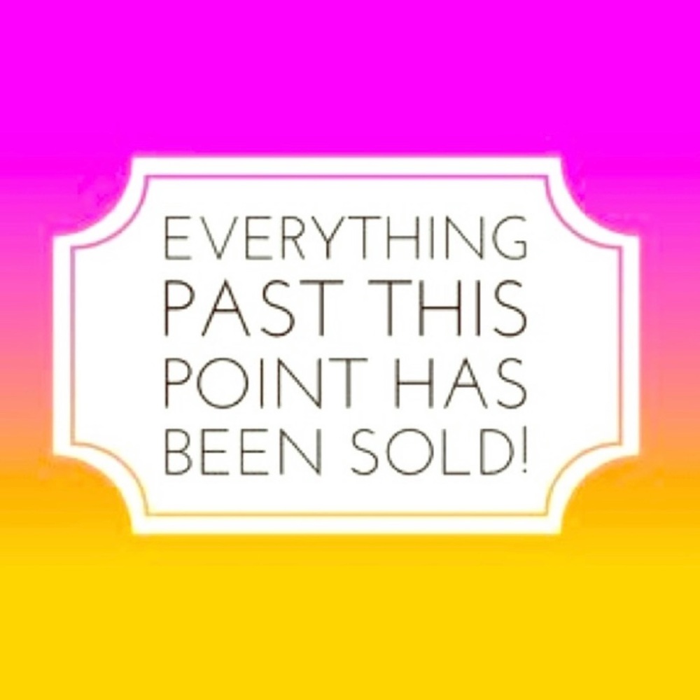 Items listed below are sold